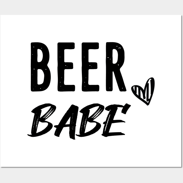Beer babe Wall Art by AwesomeHumanBeing